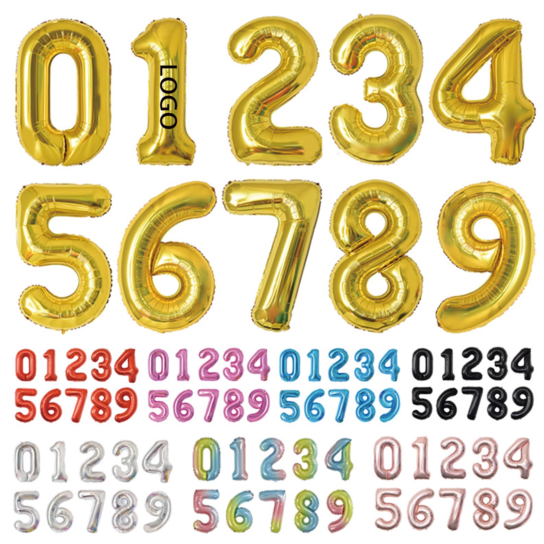40 Inch Large Numbers Balloon 2