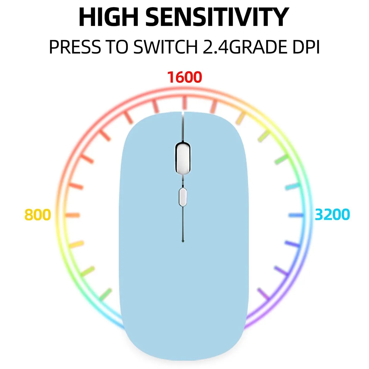 Rechargeable Wireless Bluetooth Mouse 3