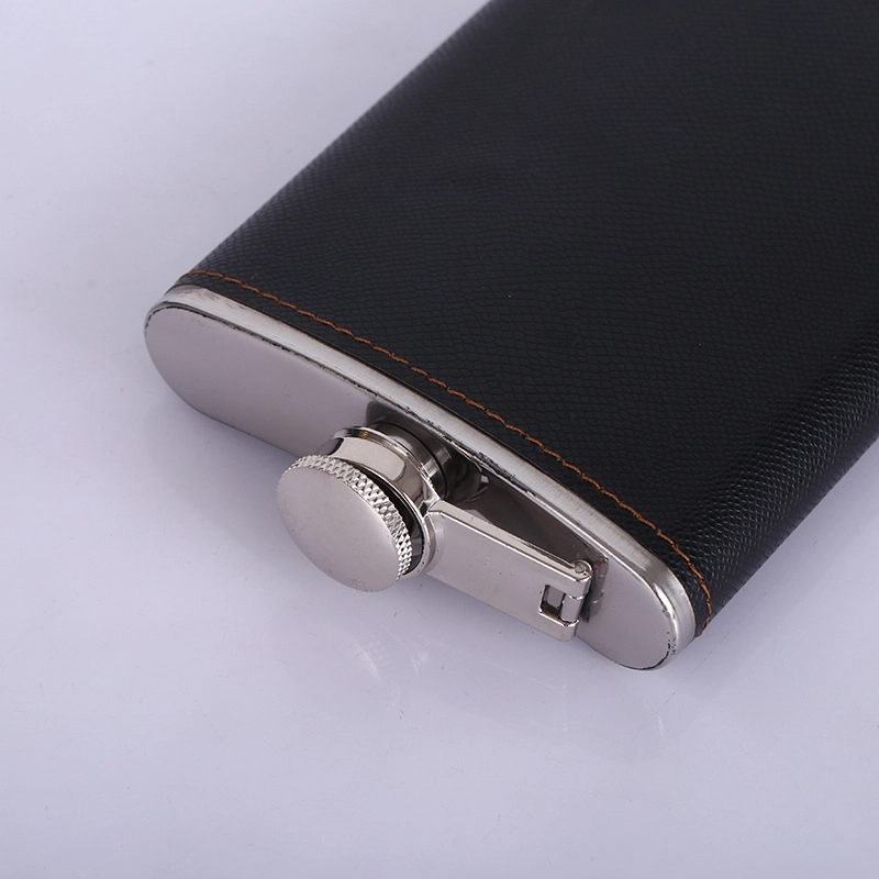 Custom 8 oz Hip Flask Gift Set With Folding Knife 11