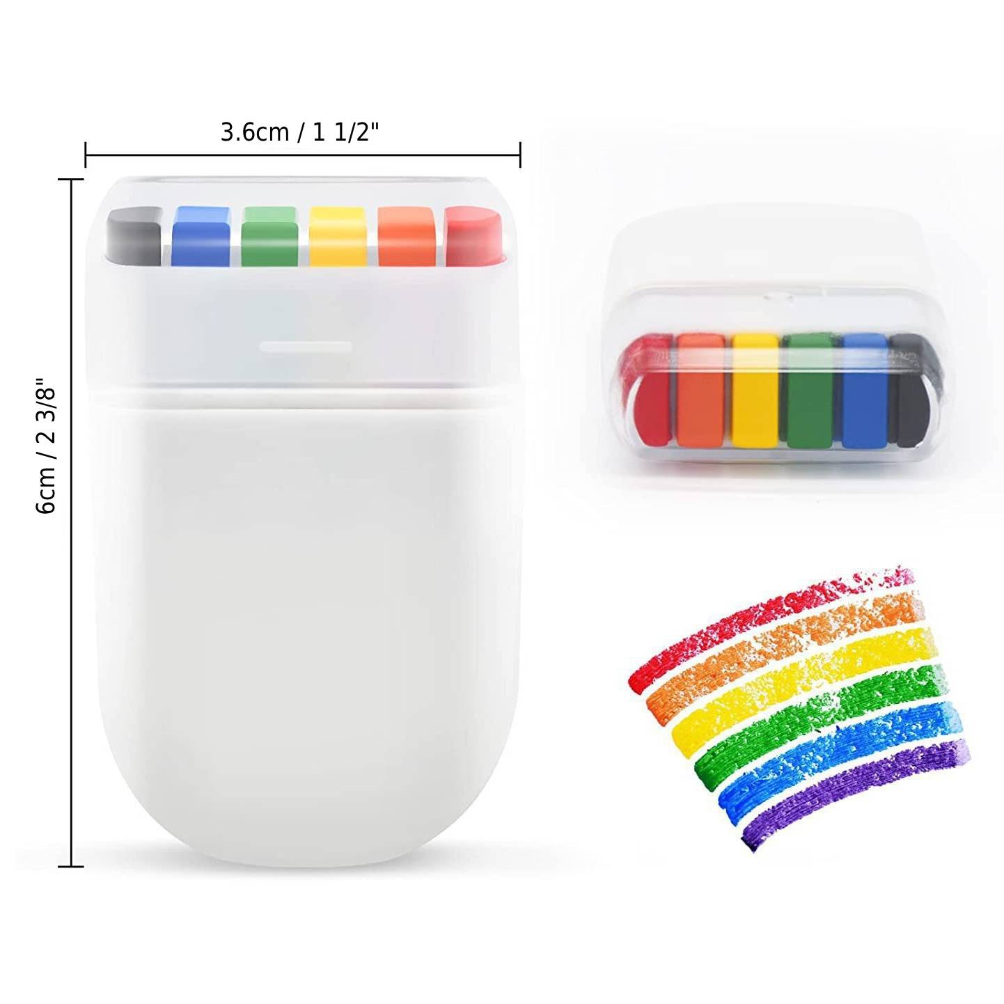 6 Colors Rainbow Paint Stick 2