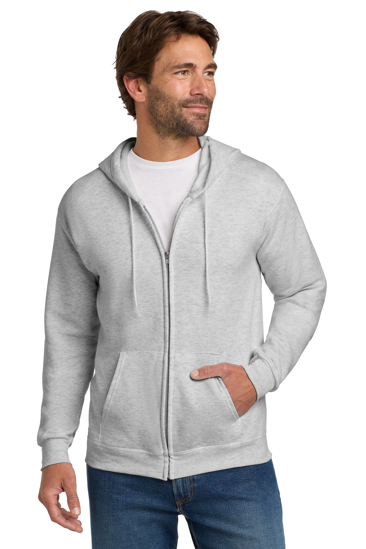 Hanes® EcoSmart Full-Zip Hooded Sweatshirt 25
