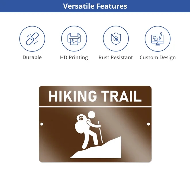 Reflective Custom Trail Markers Signs (1ft x 1ft/Sqft) 6