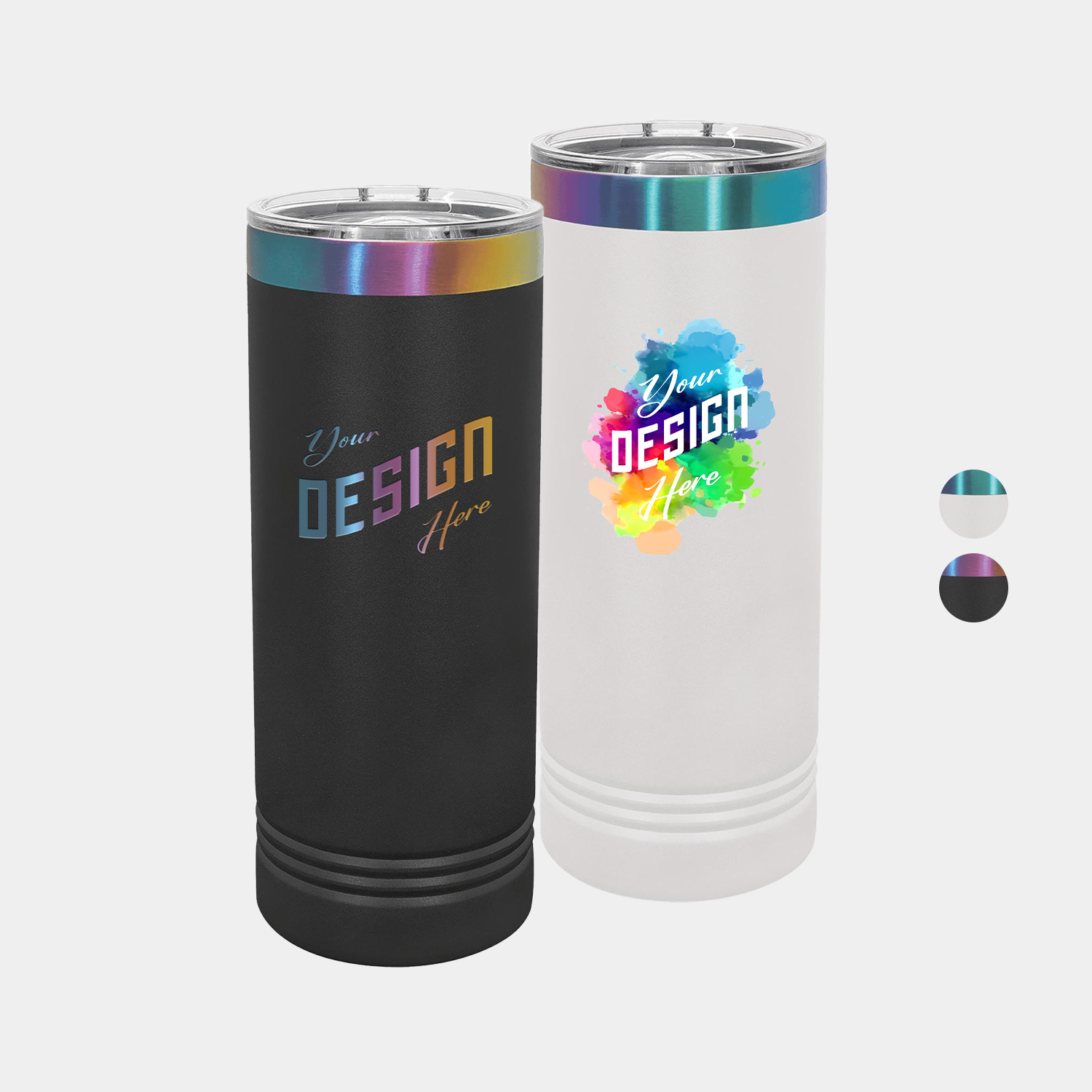 22 oz Polar Camel® Stainless Steel Insulated Prism Ion Plated Skinny Tumbler 1