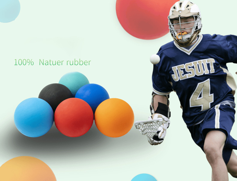 Massage Lacrosse Pin Rubber Solid Ball 11