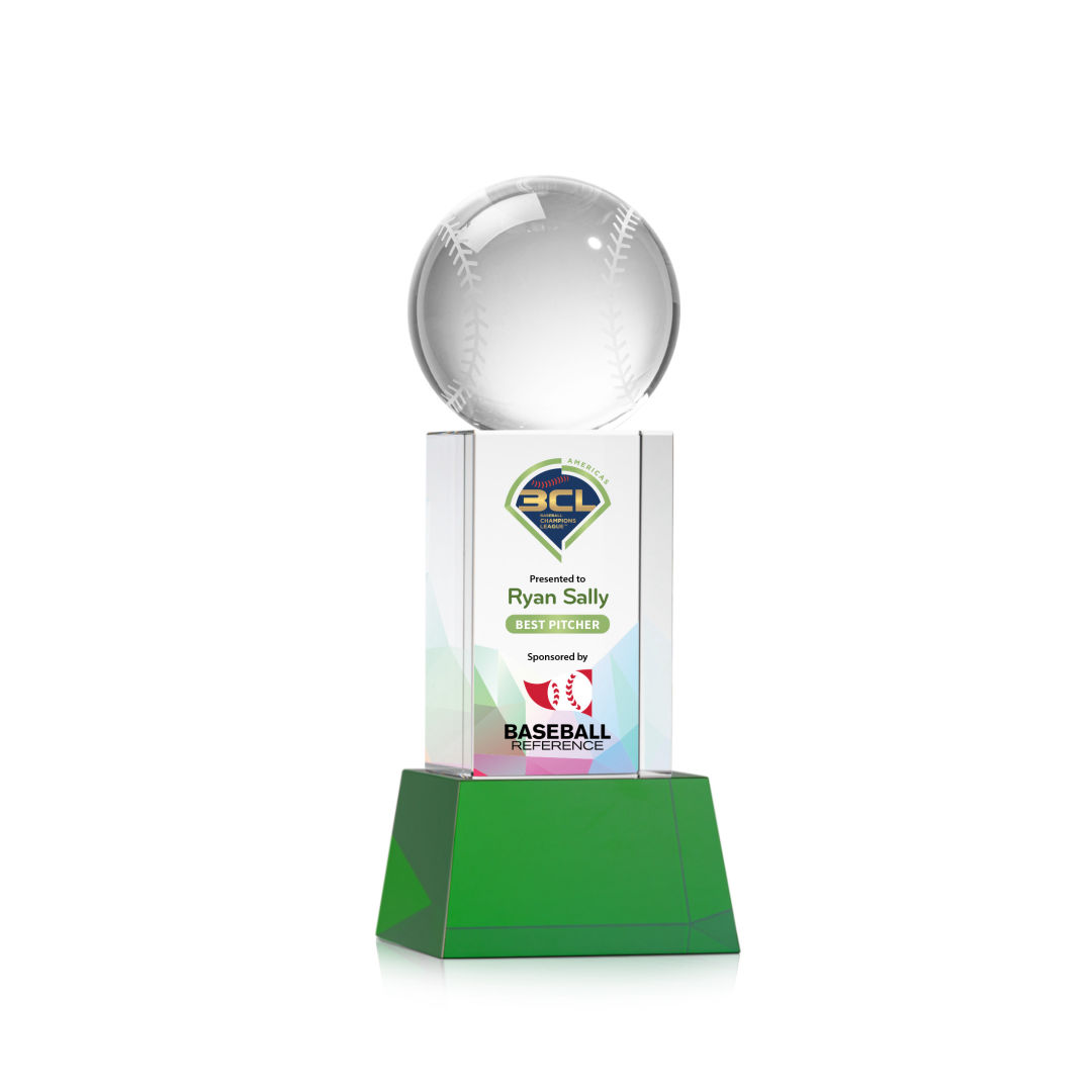 Baseball VividPrint™ Award on Belcroft - Green 5