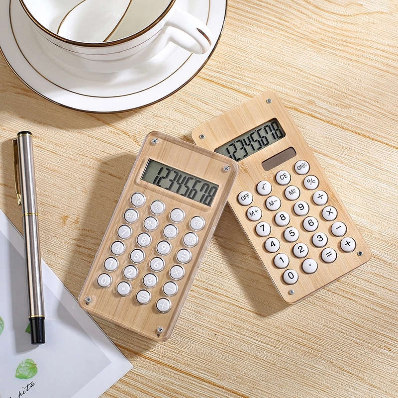 Multifunction bamboo calculator 1