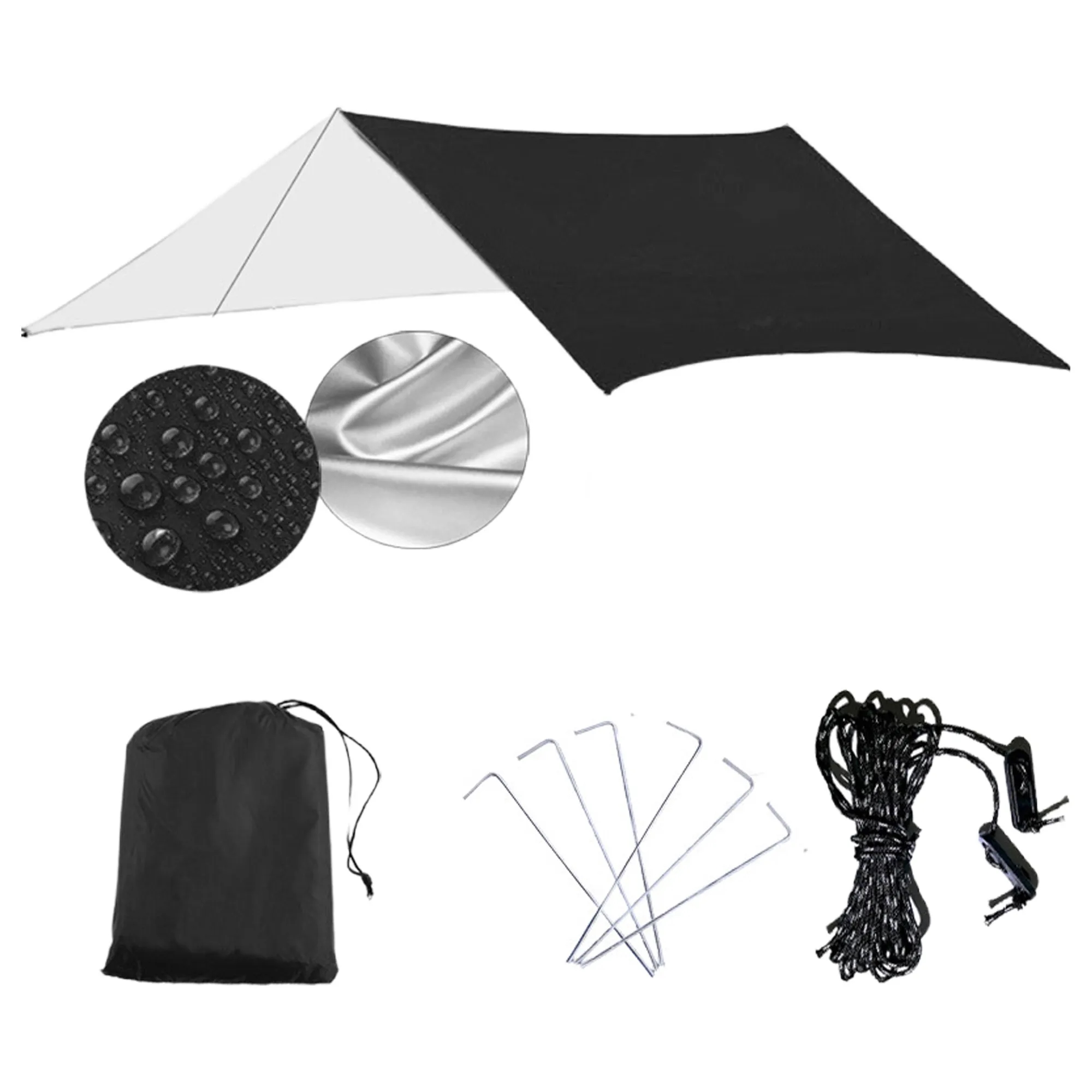 Polyester Camping Tarp MOQ 10PCS 8