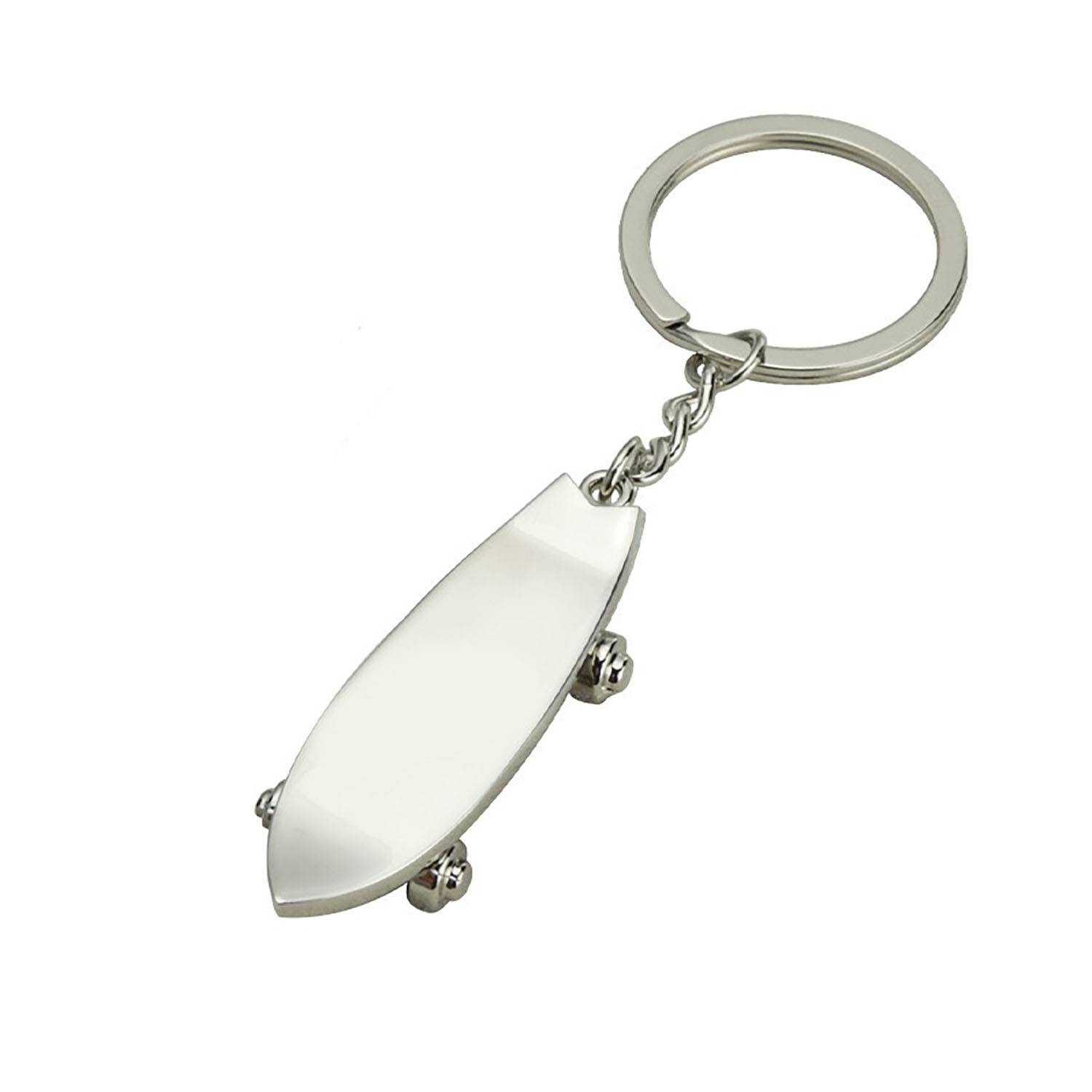 Zinc Alloy Skateboard Shaped Keychain 3