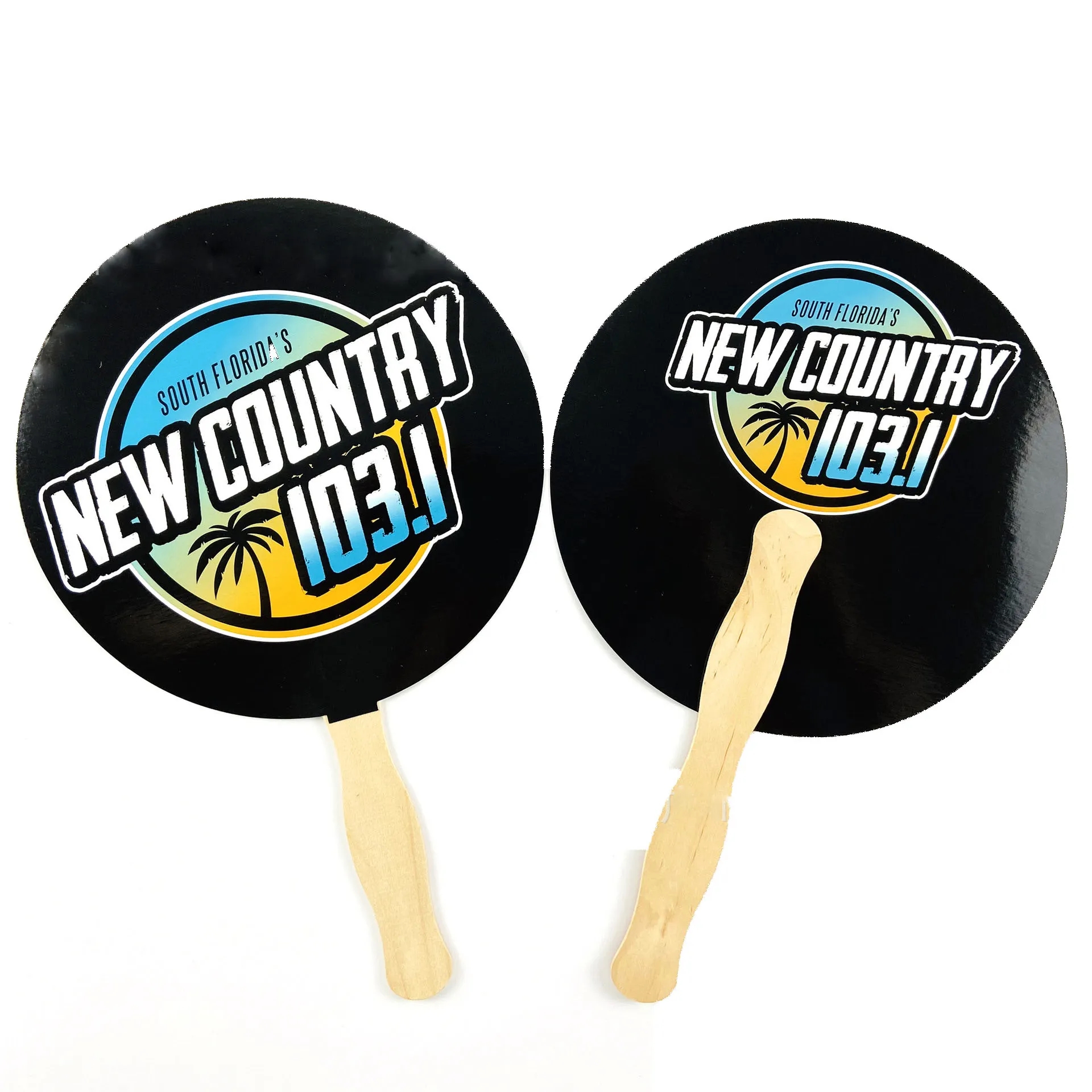 Advertising Wooden Handle Fans 3