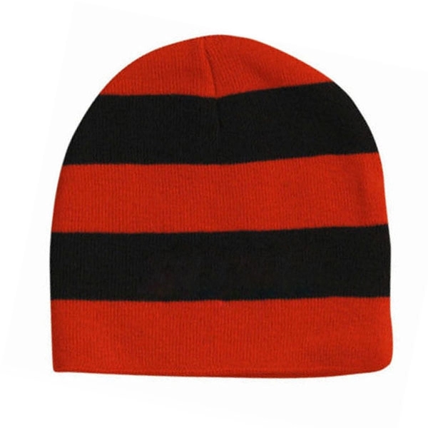 Rugby Striped Knit Beanies 7