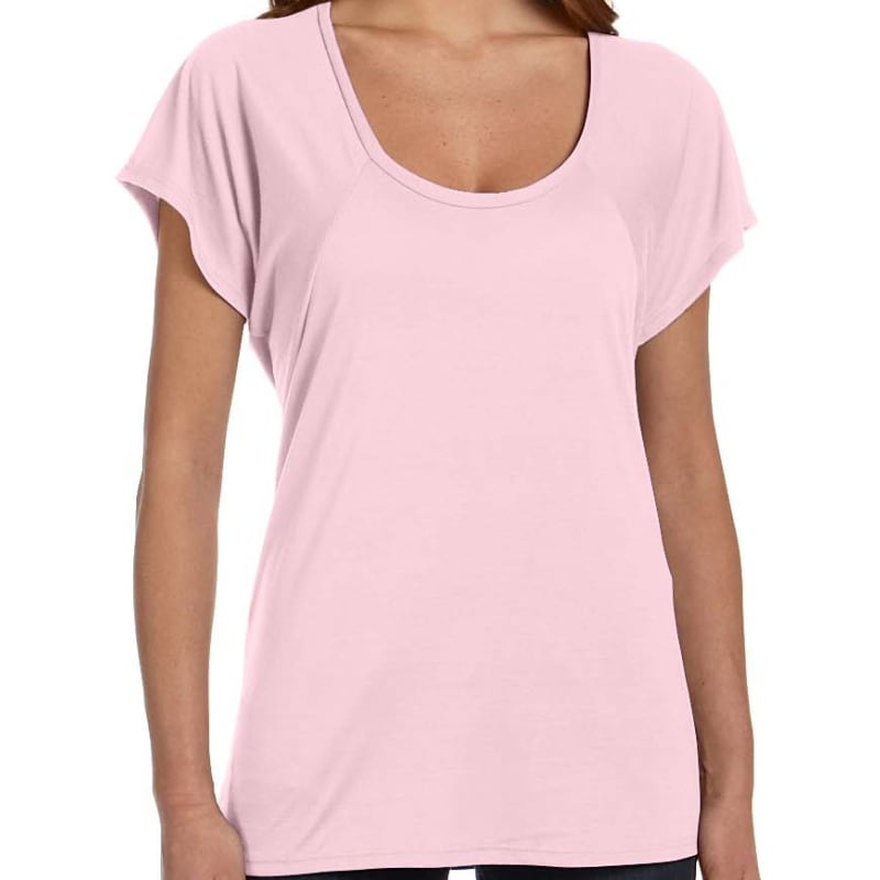 Bella Ladies Flowy Raglan T-Shirt 8