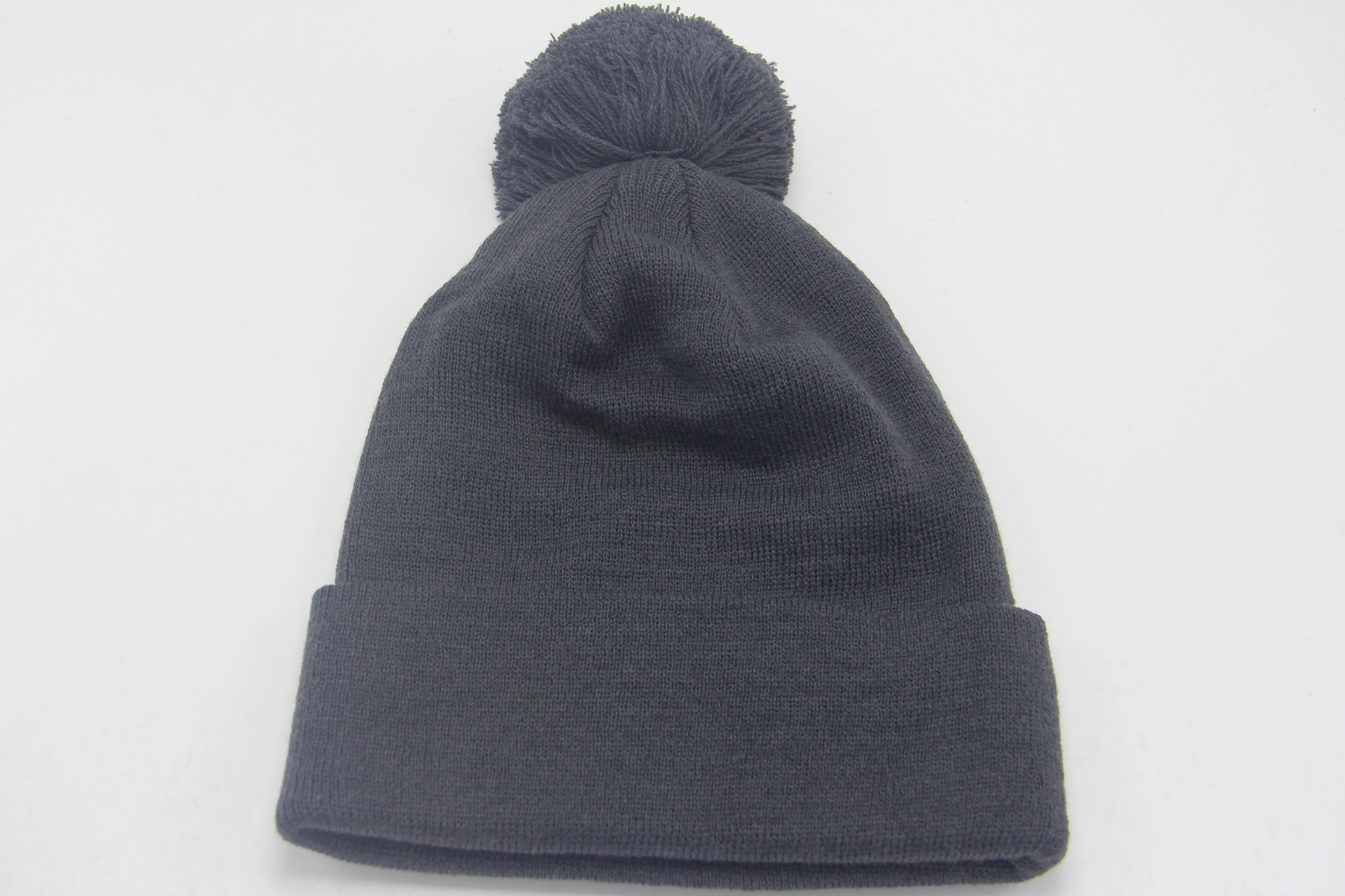 12" Knit Beanie Pompon