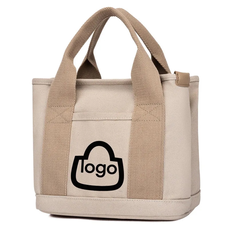Mini Canvas Tote Bag, custom tote bag with logo imprint 4