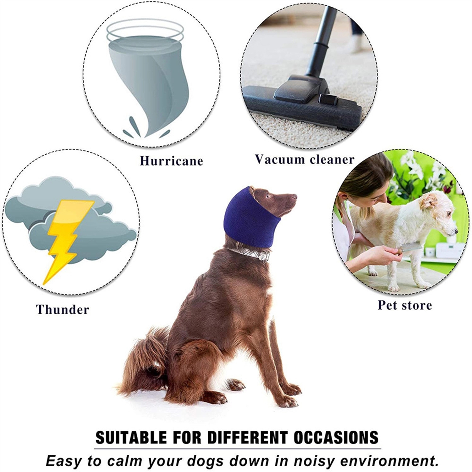 Polyester Dog Calming Hoodie 3
