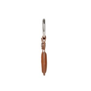 Stylish PU Leather Airtag Holder Key Ring With Loop Closure 12