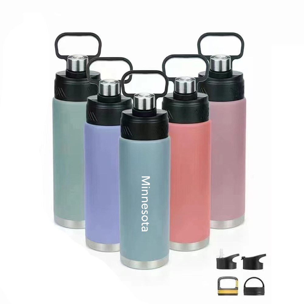 24 Oz. Vacuum Insulated Bottle w/ Handle, custom water bottle with logo imprint 4