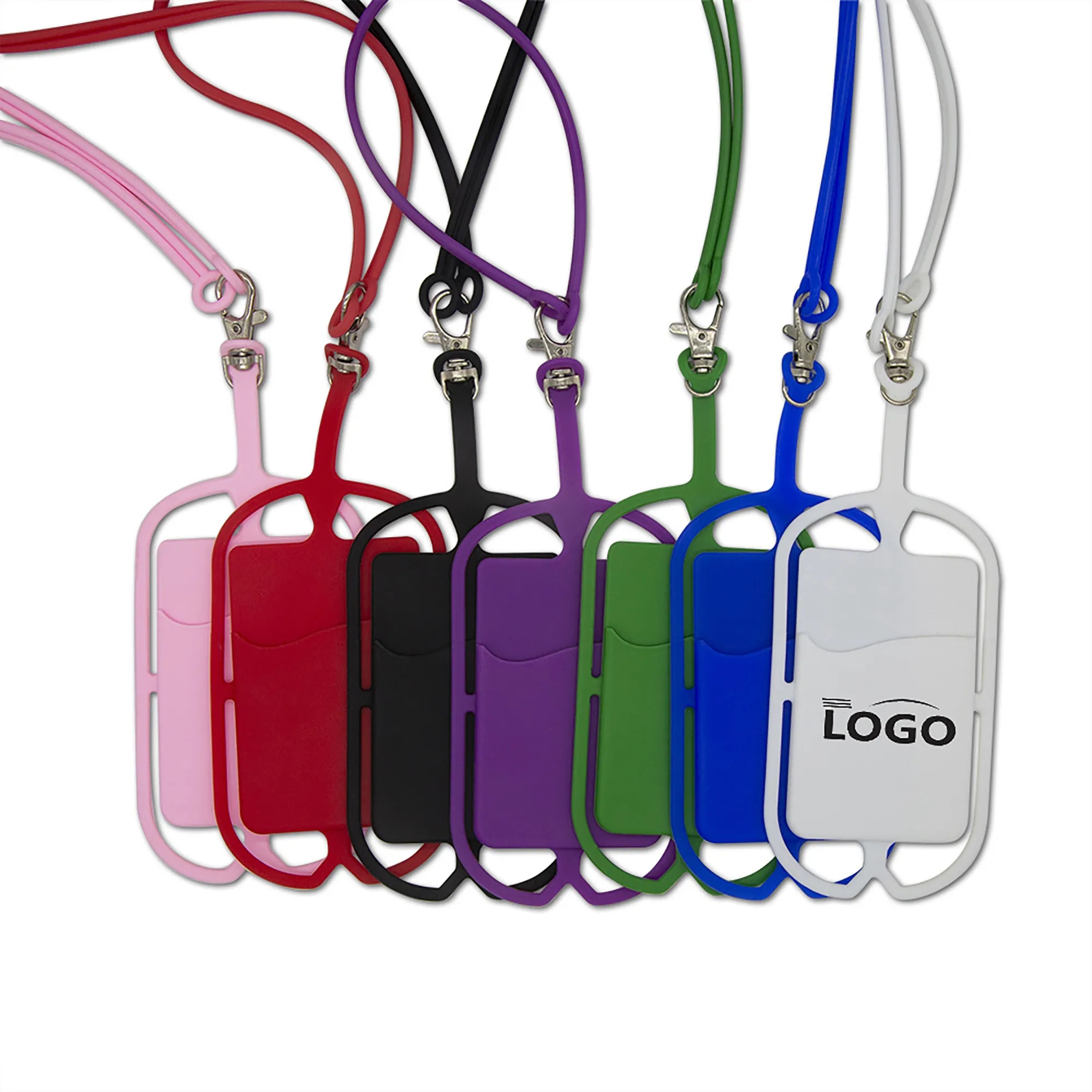 Silicone Phone Lanyard Card Sticker MOQ 100PCS 11