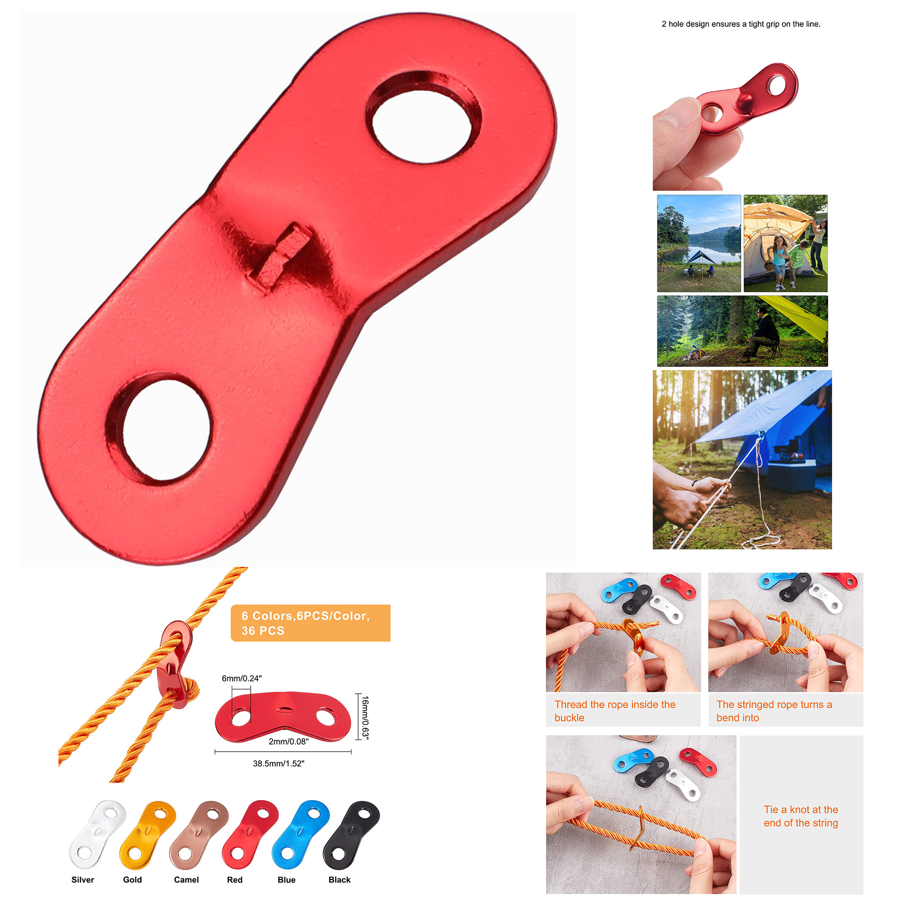 Aluminum Alloy Guyline Cord 2