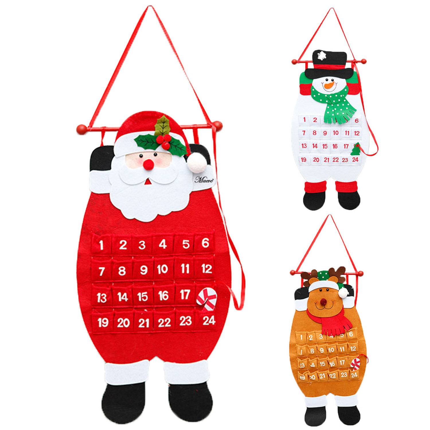 Felt Christmas Countdown Calendar Flag 2
