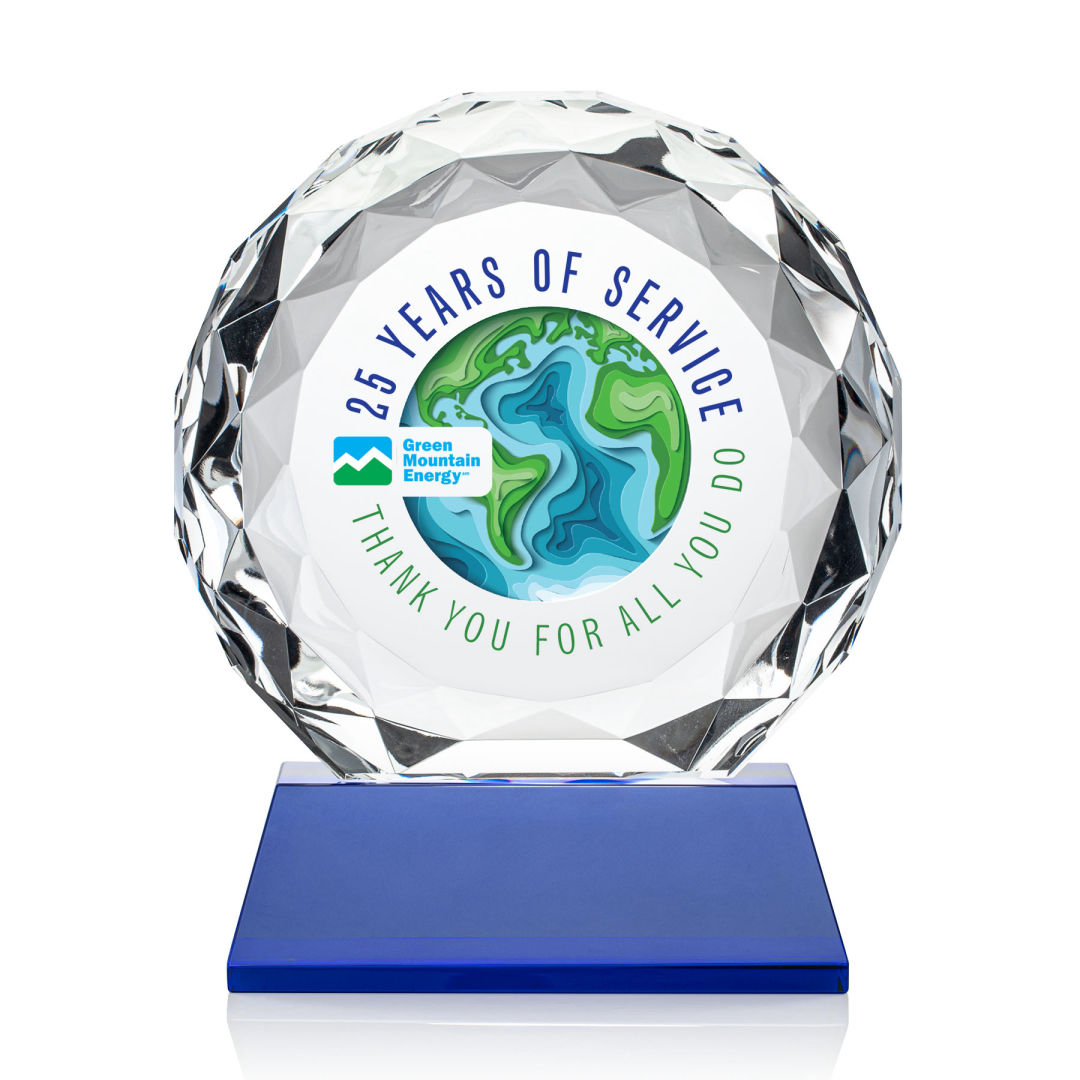 Seville VividPrint™ Award on Entwhistle Base - Blue 3
