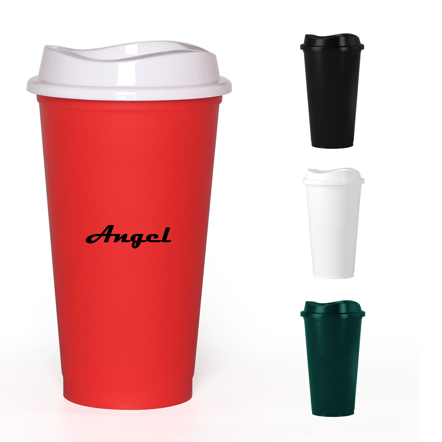 16Oz Perfect Size Travel Coffee Cup With Lid 1