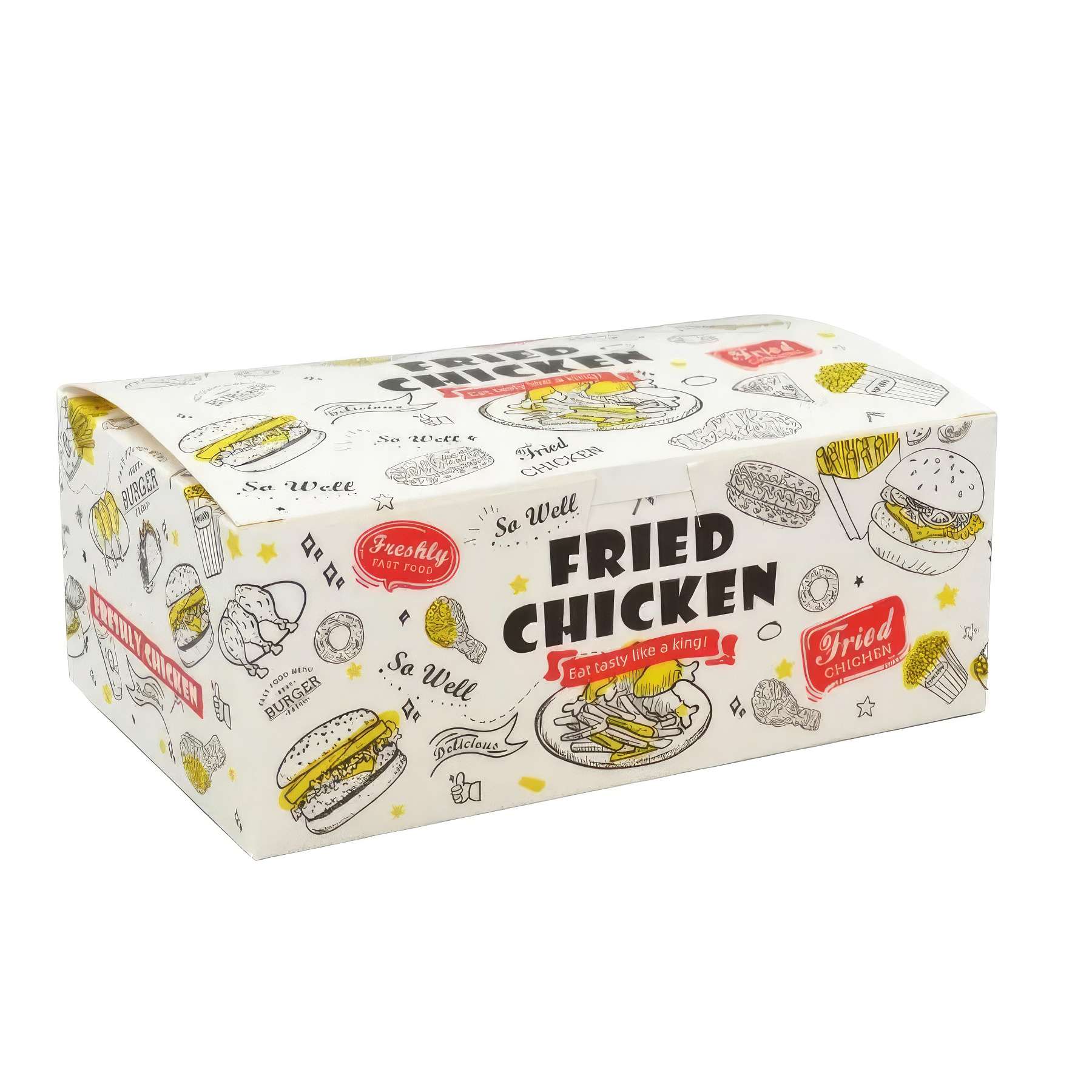 Custom Printed Fast Food Takeout Packaging Paper Boxes 3
