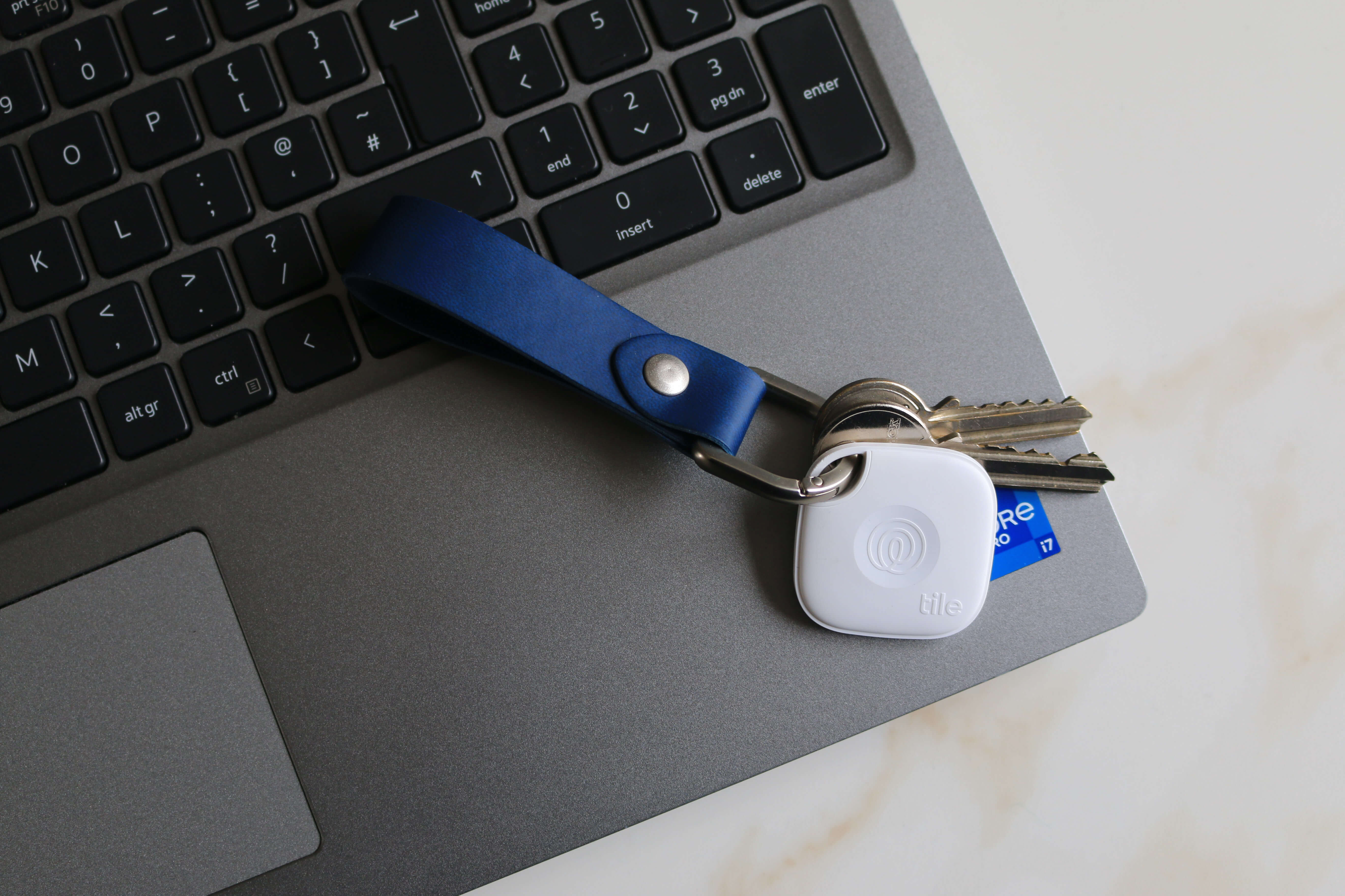 2 New Tile Mates with 2 Vegan Leather Key Fobs Set 17