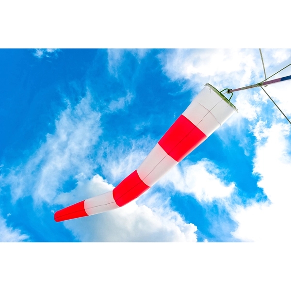 Blank Orange/White Airport Windsock 1