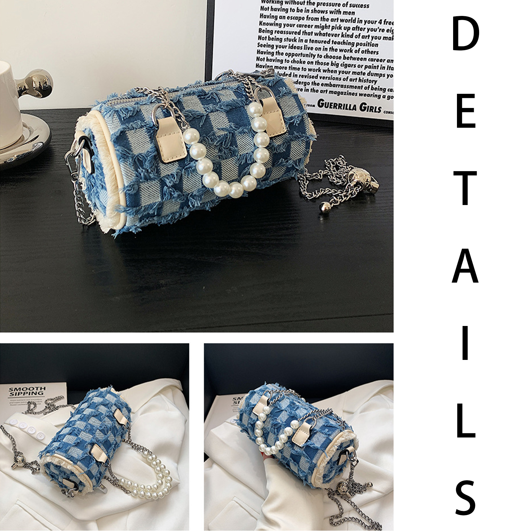 Cotton Carry cross-body small cylinder bag for women 6