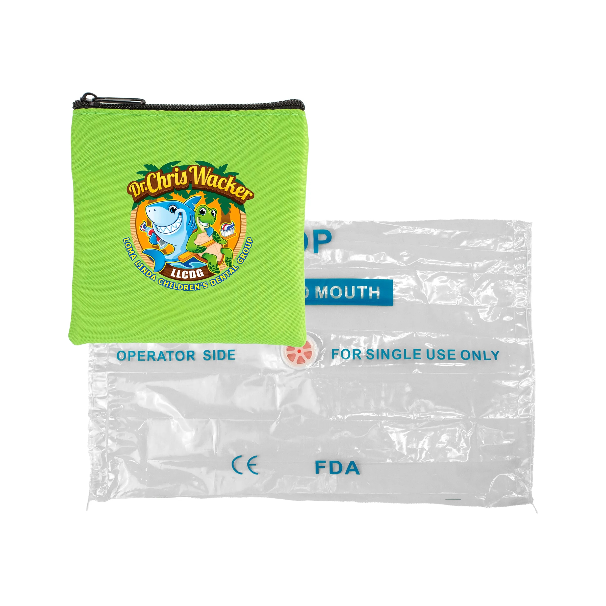 Colorful RPET CPR Face Shield Set 16