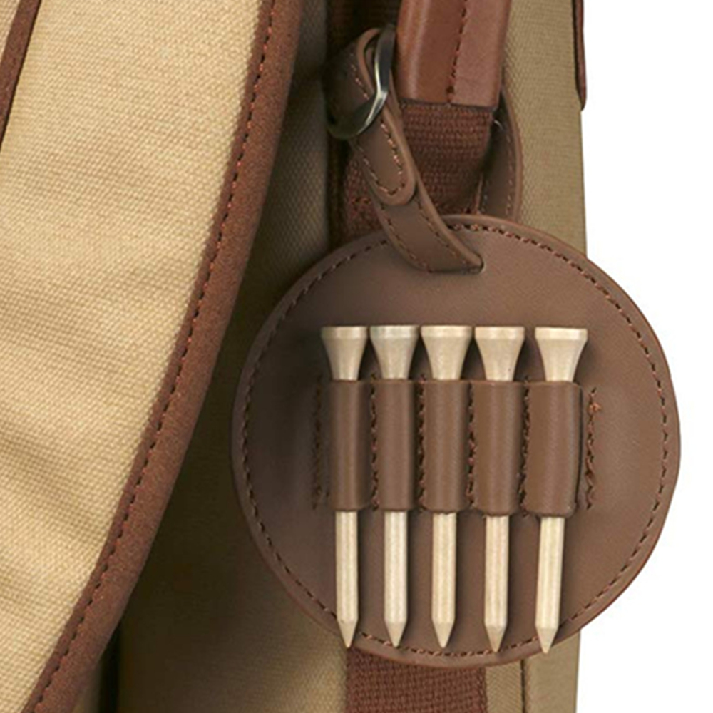 Round Shape Leather Golf Tees Holder 3