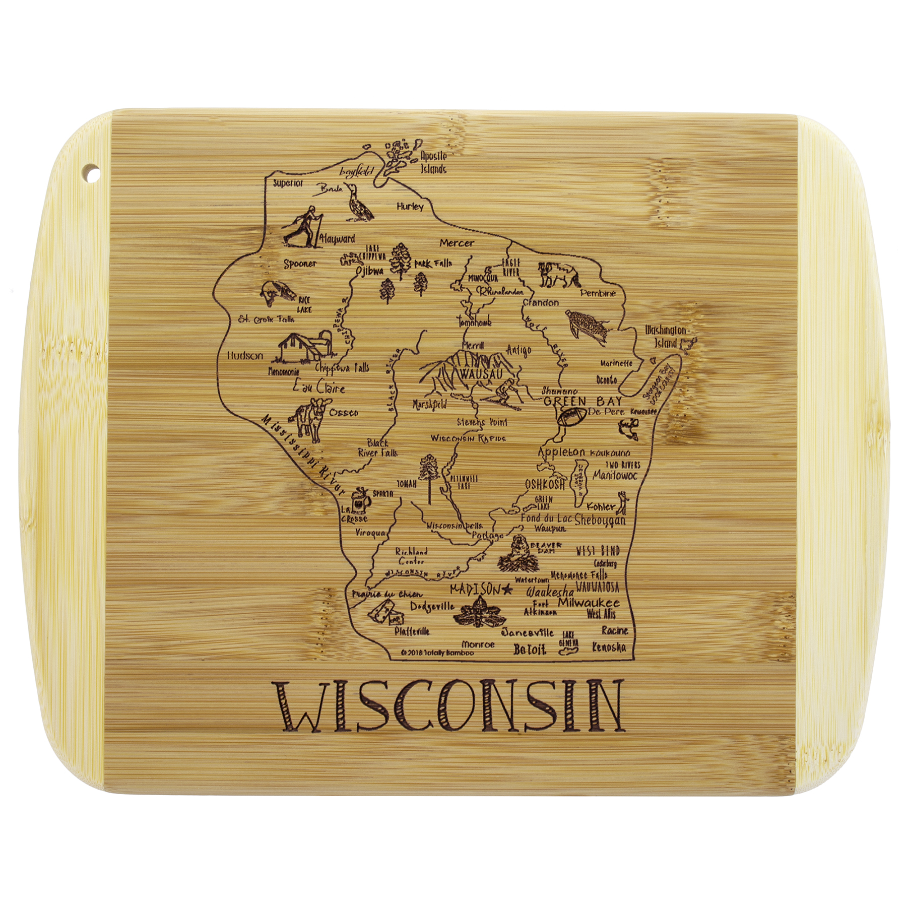 A Slice of Life Wisconsin Serving & Cutting Board 2