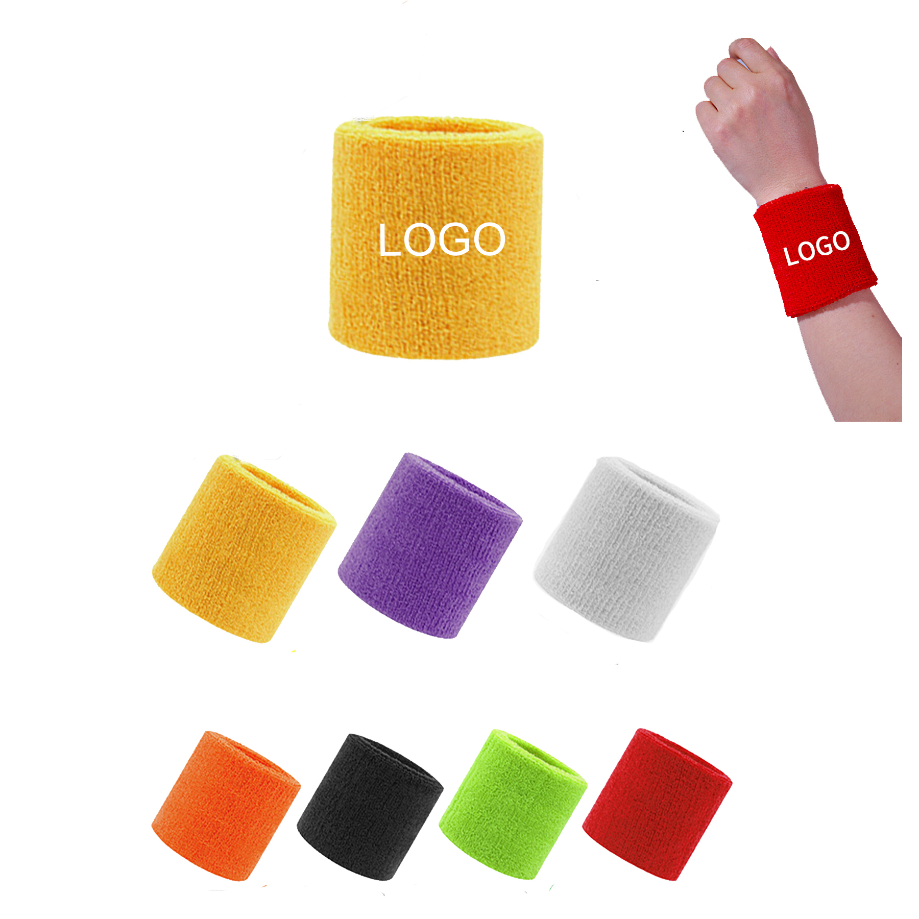 Polyester Sweat-Absorbent Sports Wrist Guard 2