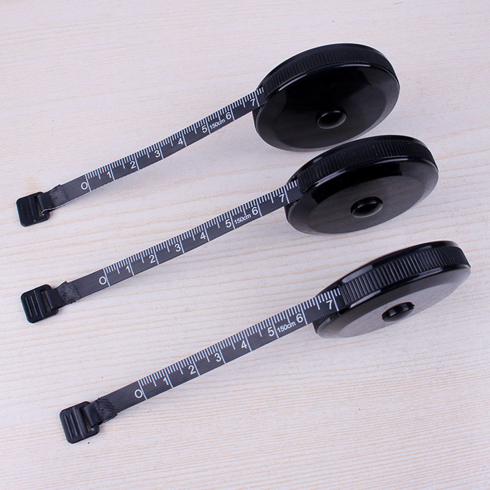 Automatic retractable 1.5m 60 inch black tape measure 7