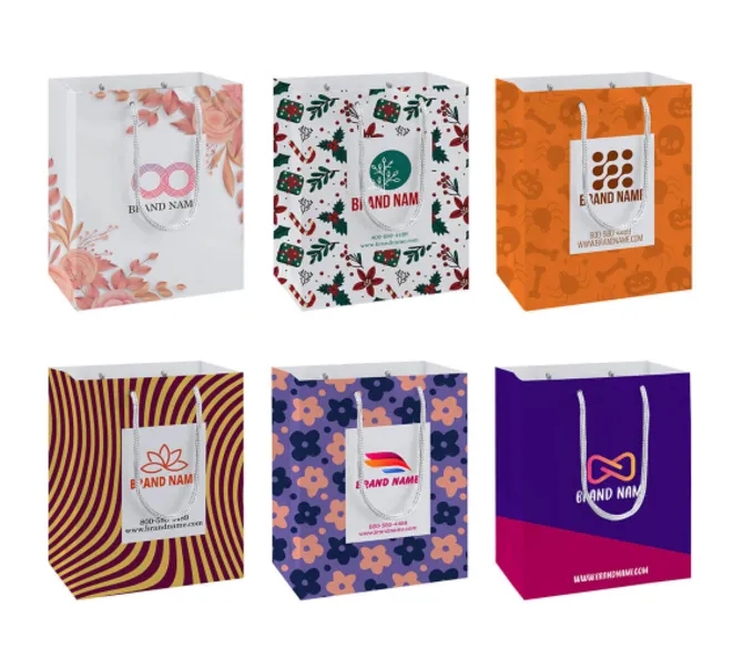 Printed Matte Paper Bags (170 GSM Art Paper) 4