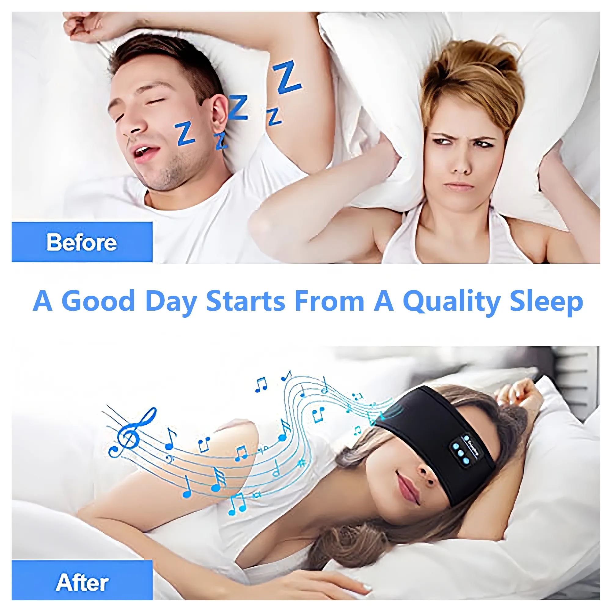 Wireless Headphones With Sleep Headband 3