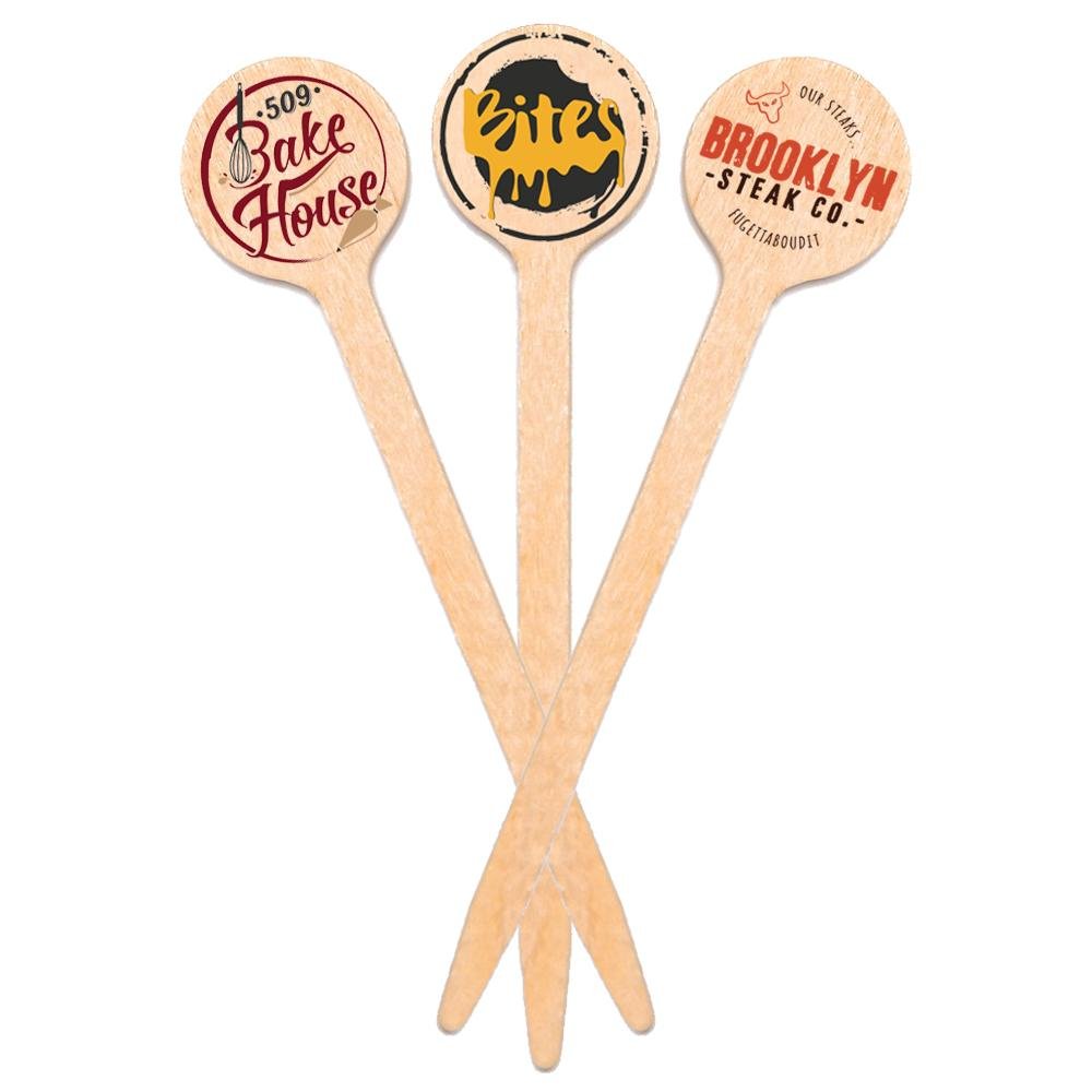 4 inch Custom Toothpicks - Round Top - Color Printing 3