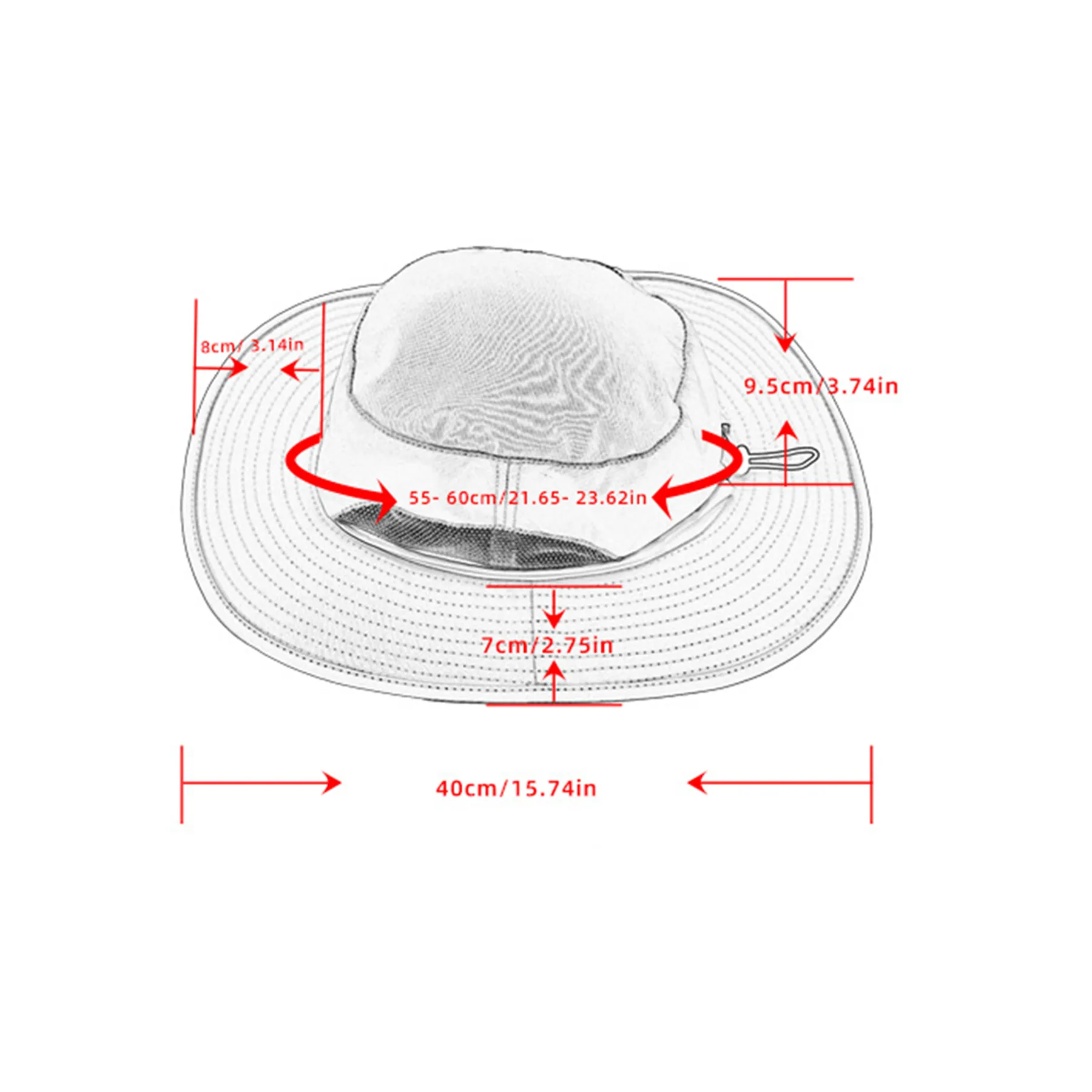 UV Protection Breathable Sun Hats With Chin Strap 3