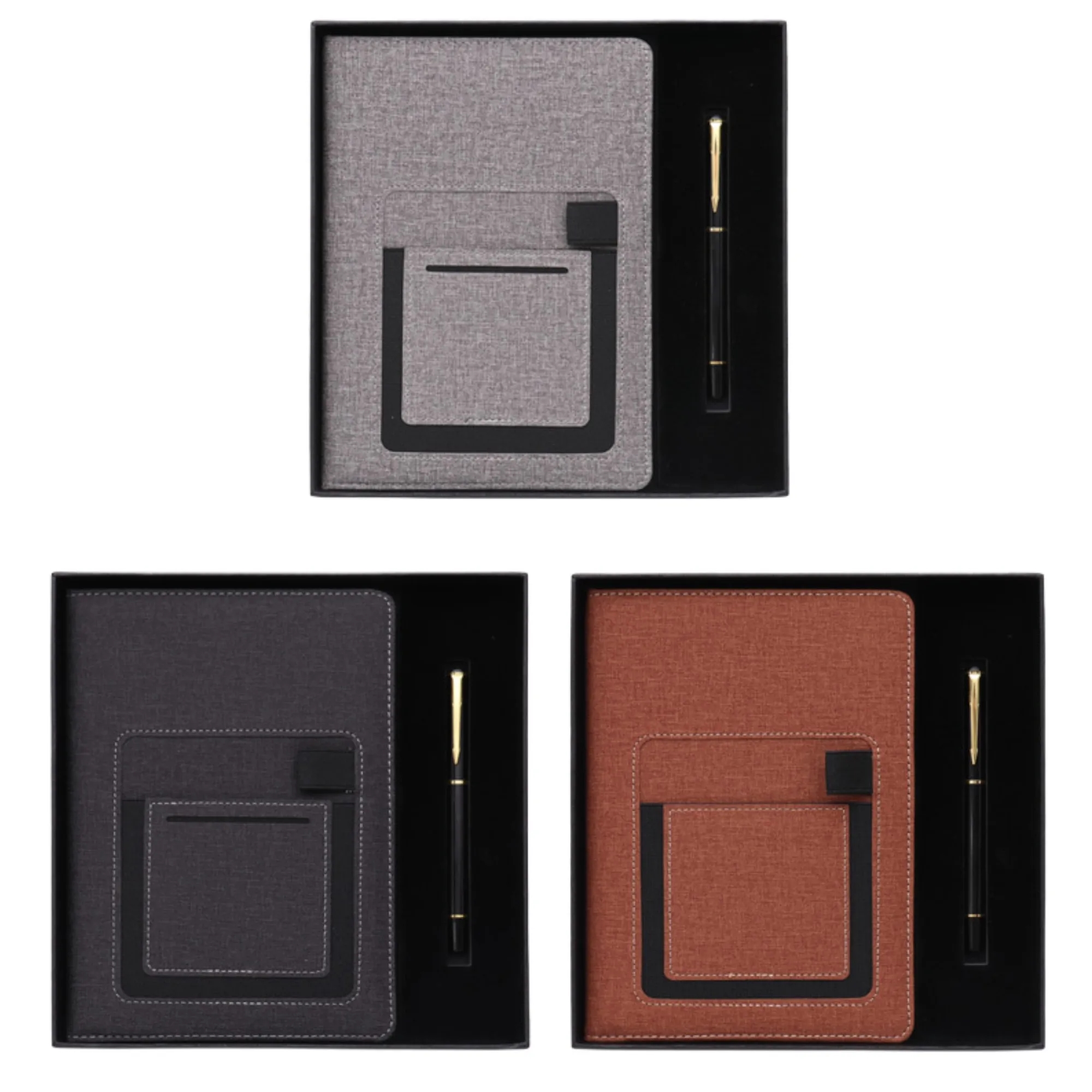 Premium A5 Notebook Journal And Metal Pen Set Gift Box 4
