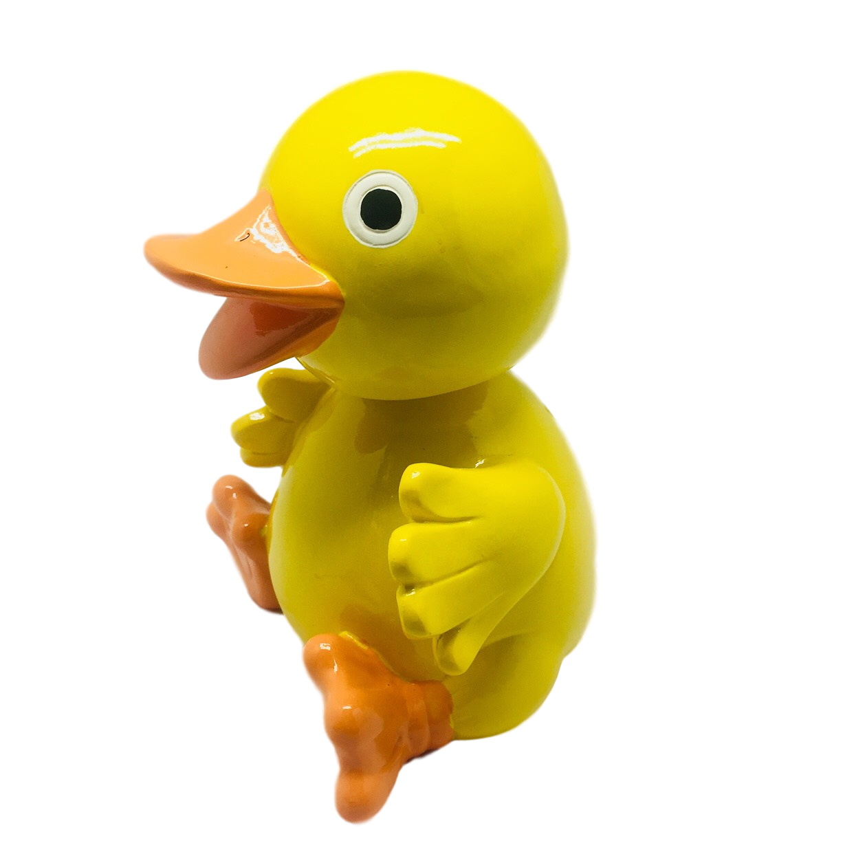 7" Bobble Head Ducky Poly-Resin Money Bank 7