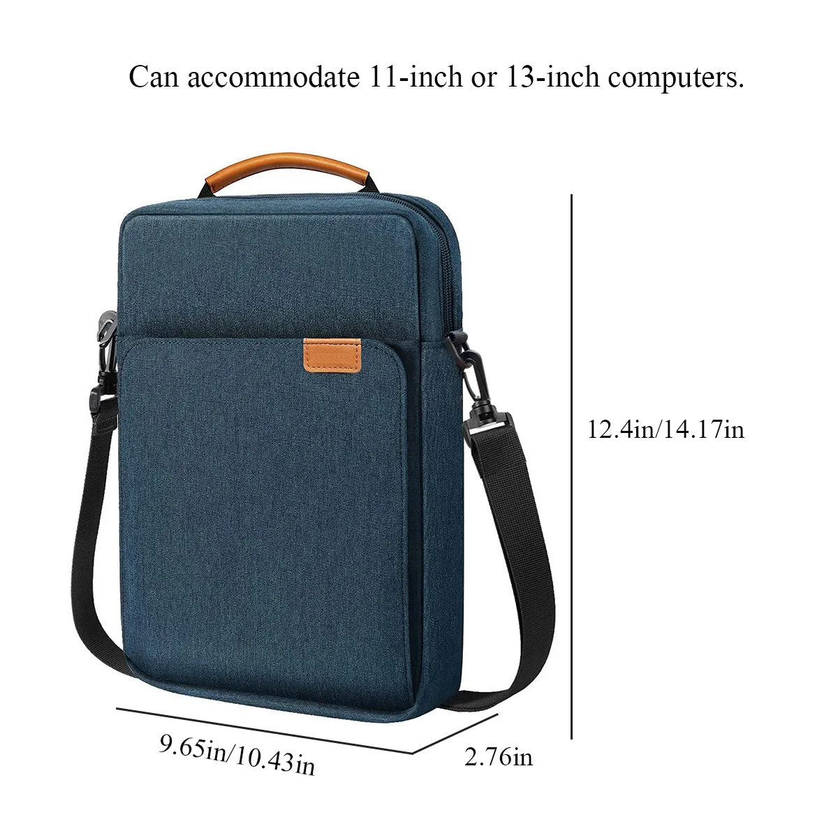 13 inch Laptop Tablet Waterproof Messenger Shoulder Bag 4