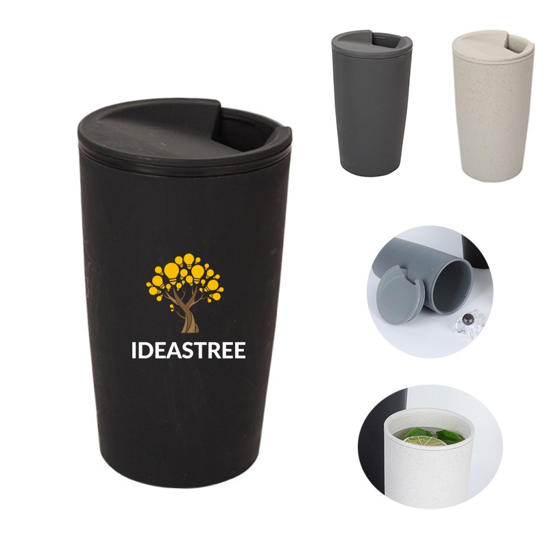 17oz Straw Fiber Plastic Coffee Cup 3