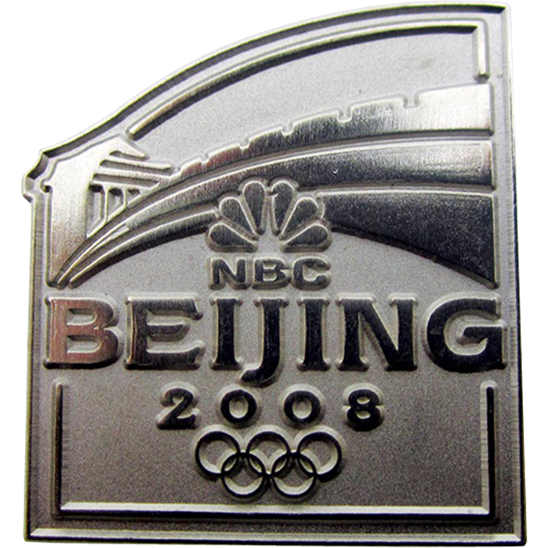 Diestruck Sandblasted Lapel Pins: Copper/Brass 1 1/2" W x 1 1/2" H 8