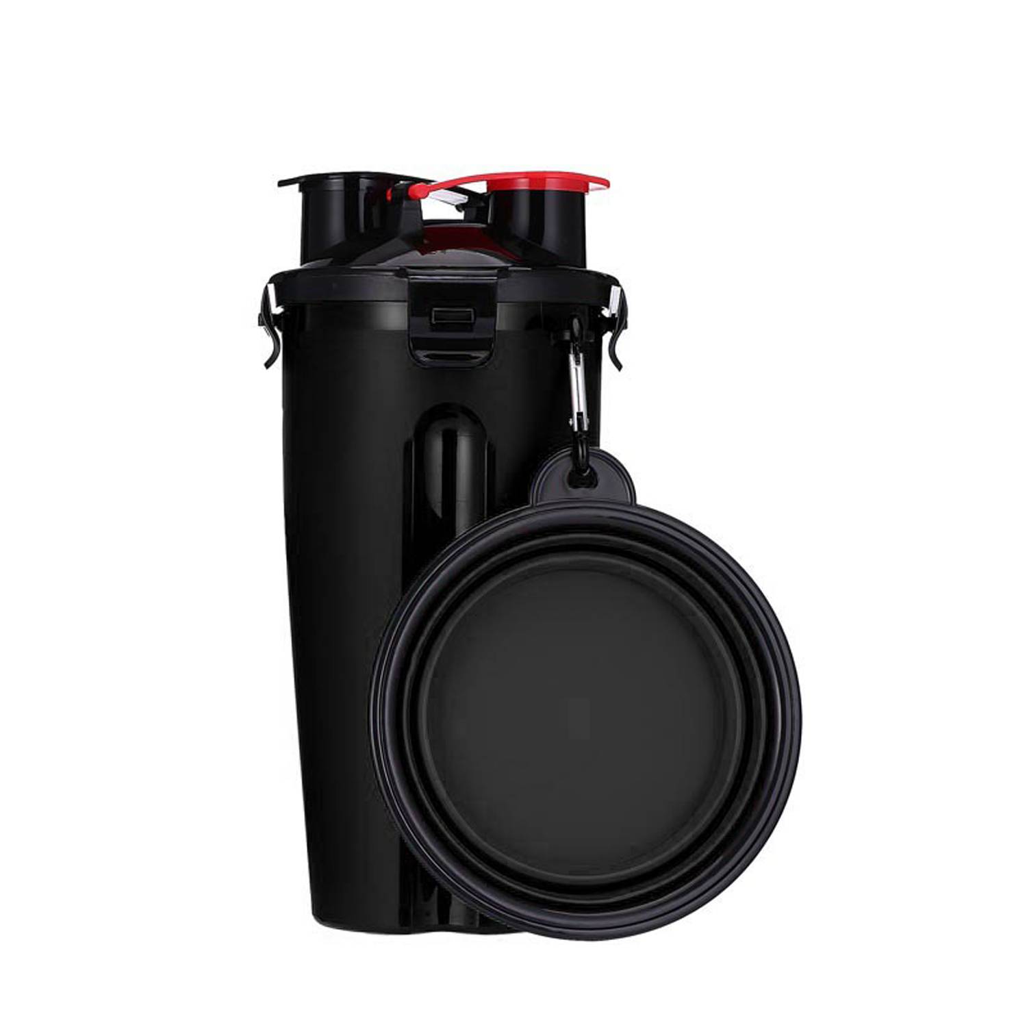 Dog Dual Chamber Bottle w/ Collapsible Bowl 1