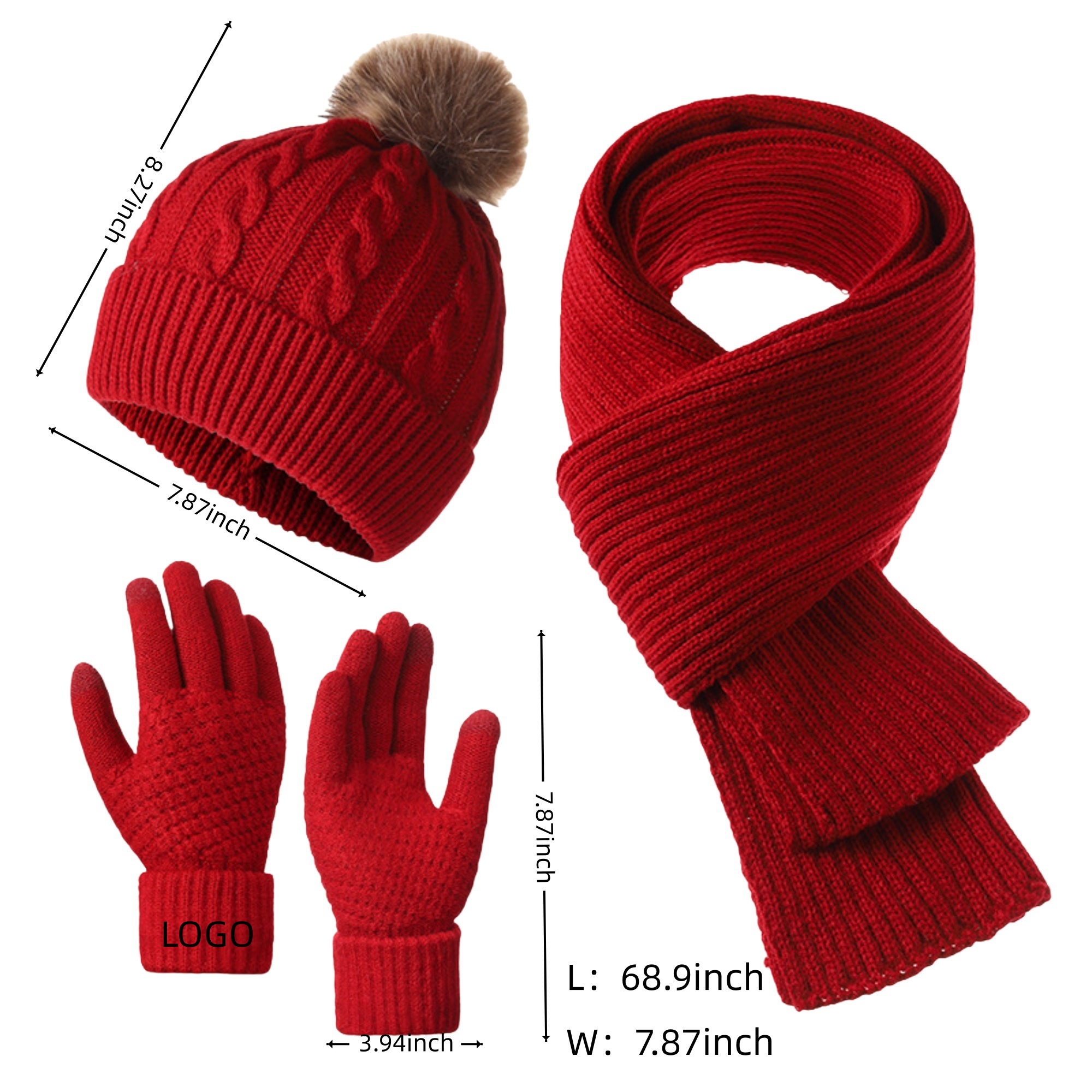 Winter Scarf Set 4