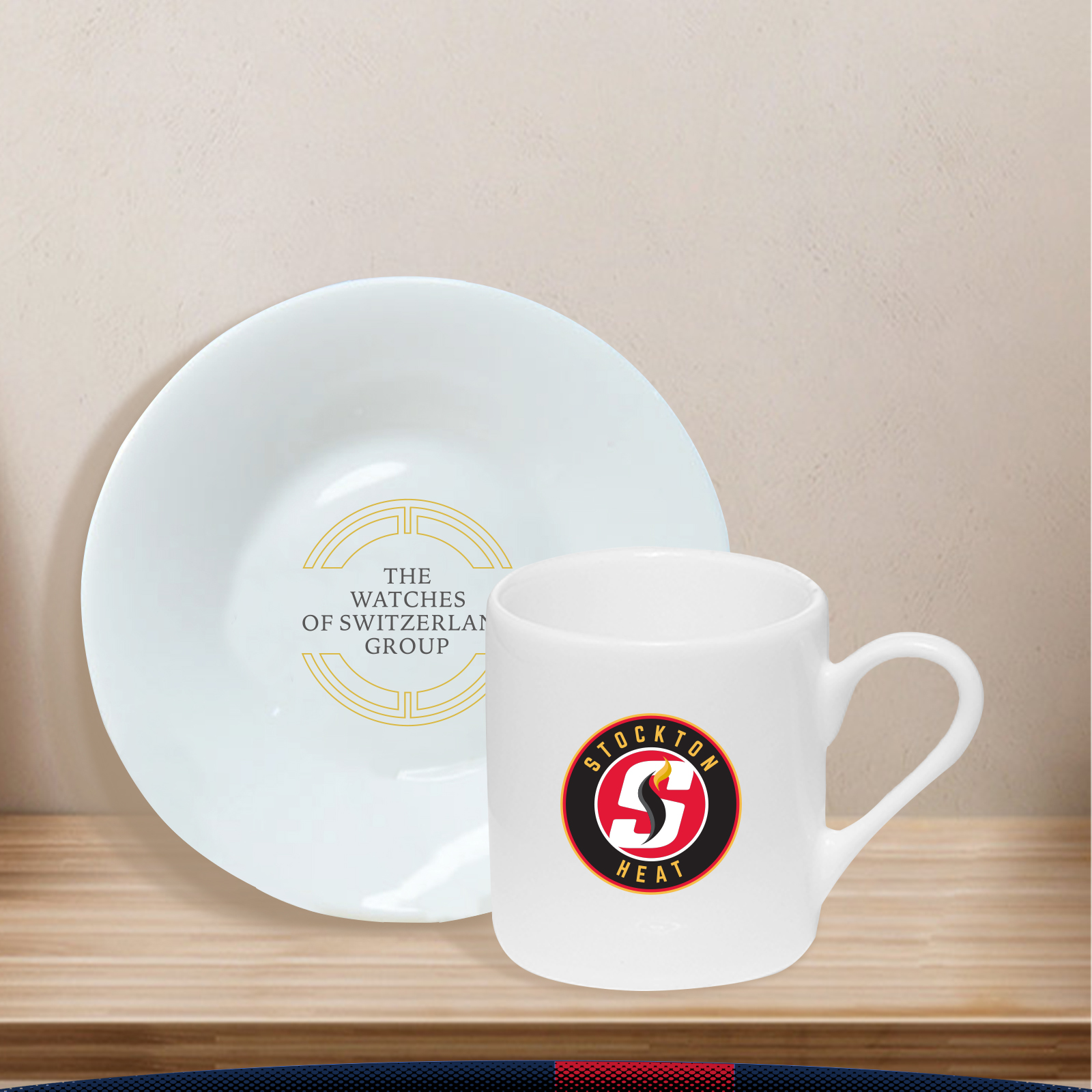 3 oz. Snazzy Expresso Cup Set with Saucers 3