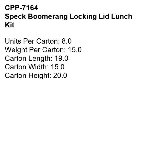 Speck Boomerang Locking Lidl Lunch Kit 11