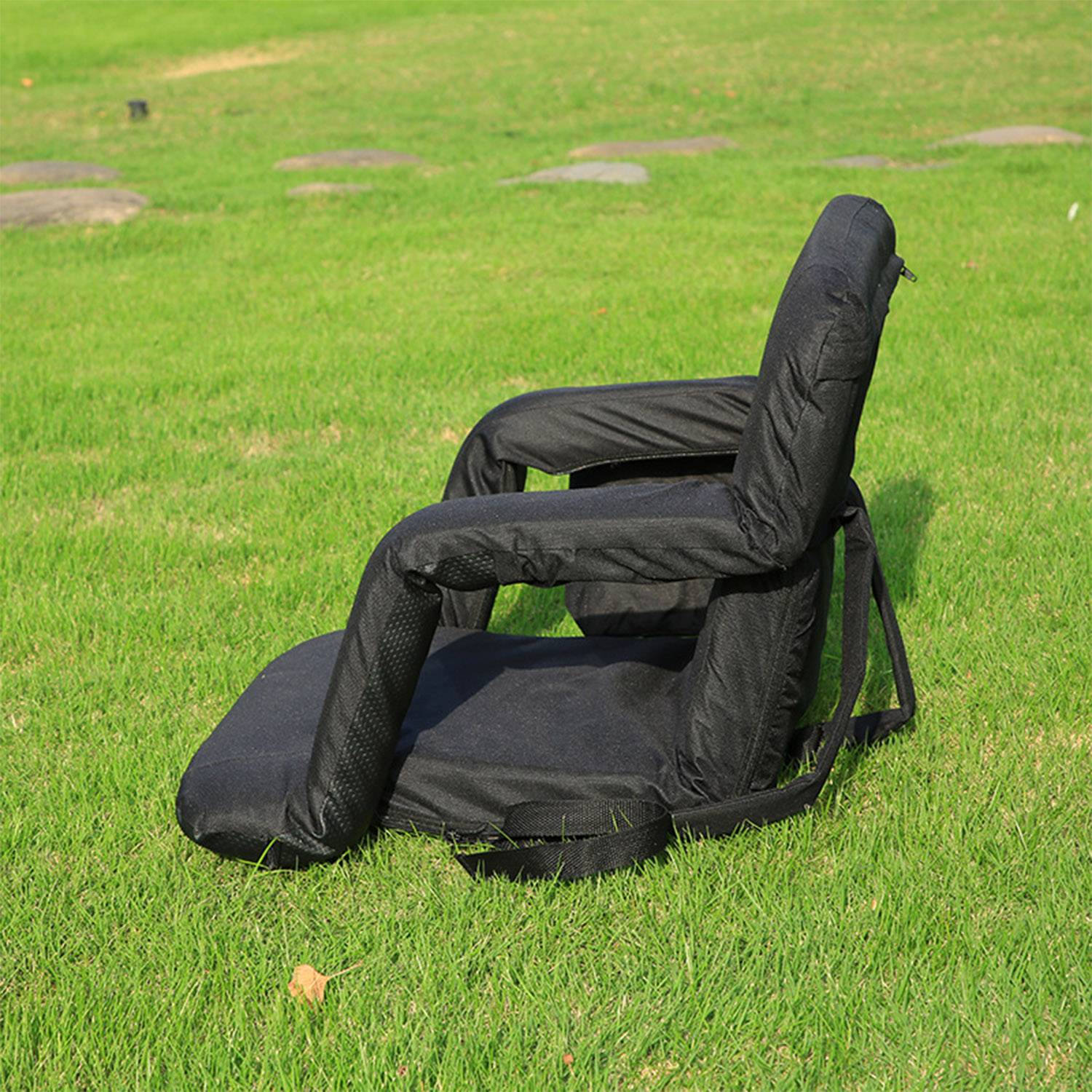Heated stadium seat cover without battery 7