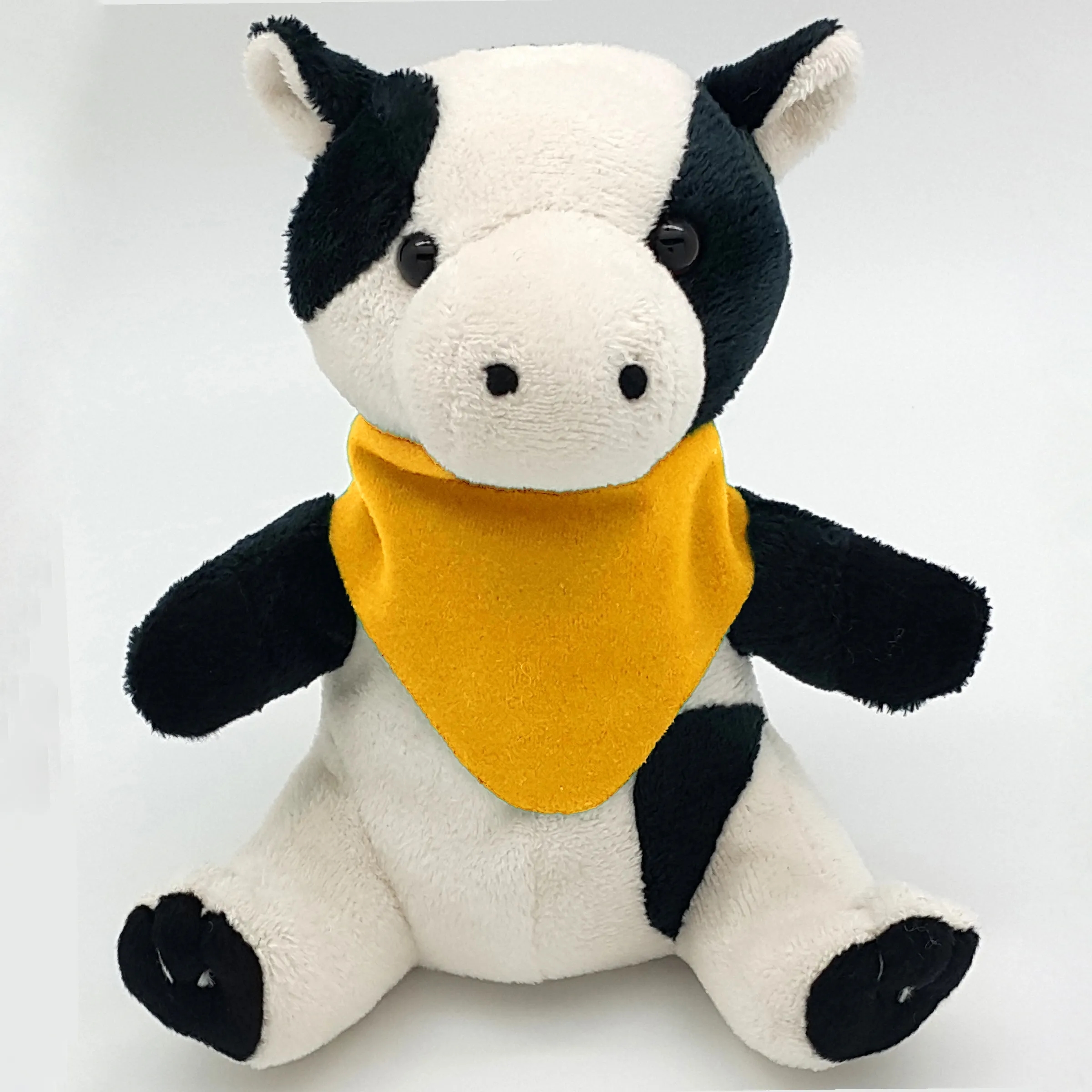 6" Beanie Cow with Embroidered Eyes 6
