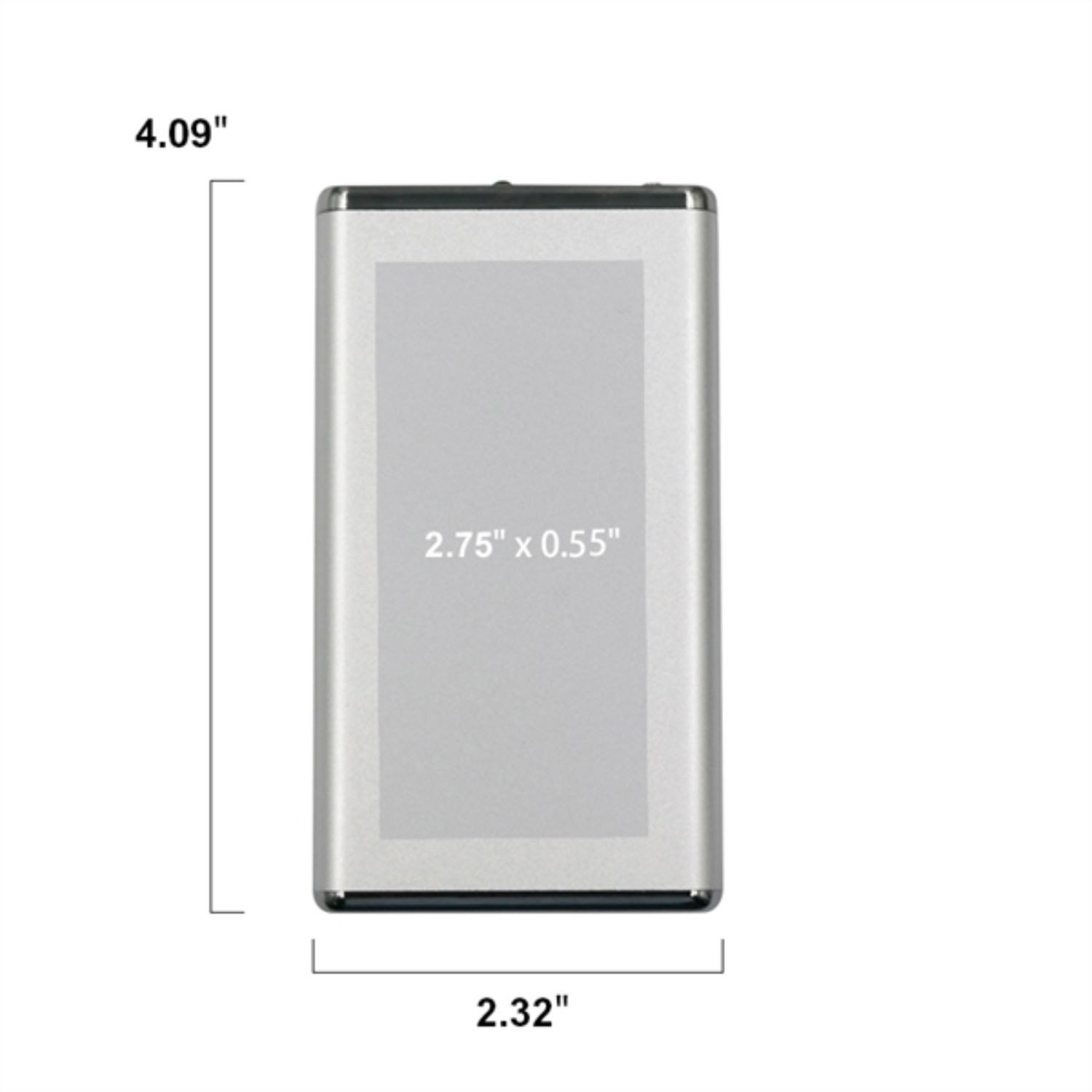3000 mAh Aluminum Slim Powerbanks USA Power Bank 2